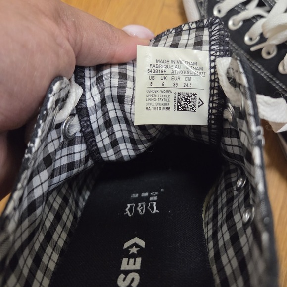Converse Womens Black Graham Low Top Casual Everyday Wear Sneakers Tennis 8 - Picture 7 of 9